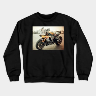 Racing motor bike for grand prix Crewneck Sweatshirt